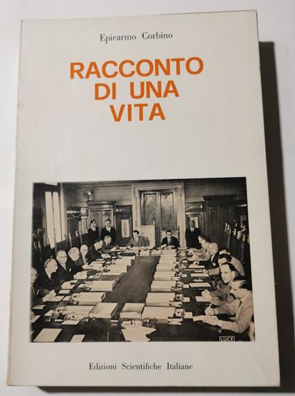 Racconto di una vita - Epicarmo Corbino - copertina