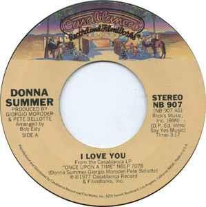 I Love You - Vinile 7'' di Donna Summer