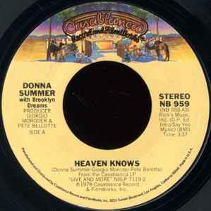 Heaven Knows - Vinile 7'' di Donna Summer