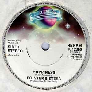 Happiness / Lay It On The Line - Vinile 7'' di Pointer Sisters