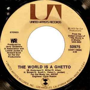 The World Is A Ghetto / Four Cornered Room - Vinile 7'' di War