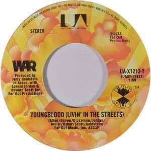 Youngblood (Livin' In The Streets) - Vinile 7'' di War