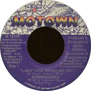 Lady (You Bring Me Up) - Vinile 7'' di Commodores