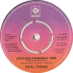 Love's Such A Wonderful Thing - Vinile 7'' di Real Thing