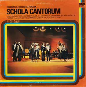 Quando Il Canto È Poesia - Vinile LP di Schola Cantorum