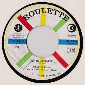 Untouchable - Vinile 7'' di Sarah Vaughan