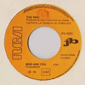 Who Are You / Shame - Vinile 7'' di Who,Evelyn Champagne King