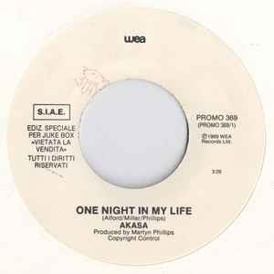 One Night In My Life / Heaven's Here - Vinile 7'' di Holly Johnson,Akasa