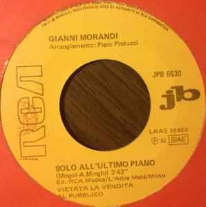 Solo All'Ultimo Piano / È Passata Una Nuvola - Vinile 7'' di Riccardo Cocciante,Gianni Morandi