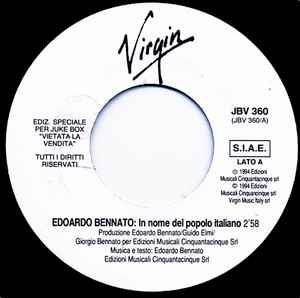 In Nome Del Popolo Italiano - Vinile 7'' di Edoardo Bennato