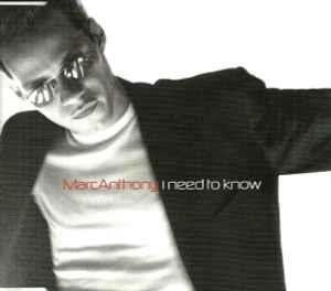 I Need To Know - CD Audio di Marc Anthony