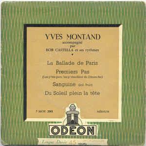 La Ballade de Paris - Vinile 7'' di Yves Montand