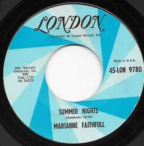 Summer Nights - Vinile 7'' di Marianne Faithfull