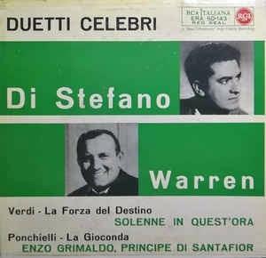 Duetti Celebri - Vinile 7'' di Giuseppe Di Stefano,Leonard Warren