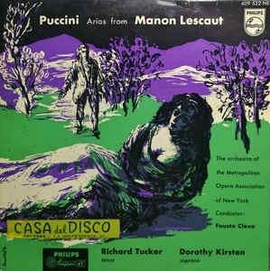 Puccini Arias From Manon Lescaut - Vinile 7'' di Giacomo Puccini