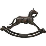 Cavallo A Dondolo In Legno Massello Lavorato A Mano L27Xpr150Xh27 cm