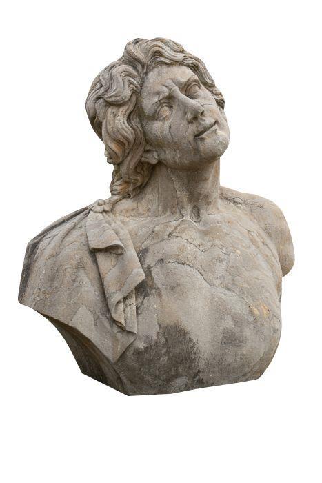 Busto uomo in pietra L78xPR35xH80 cm - 2