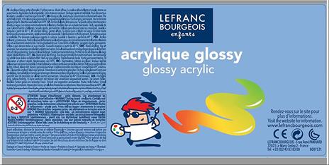 Acrilico brillante Lefranc & Bourgeois Glossy flacone 500ml Blu oltremare - 5