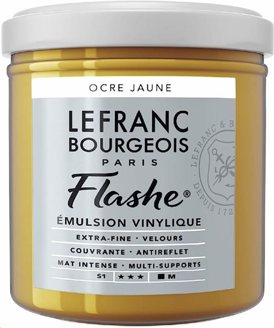 Acrilico Lefranc Flashe Colour 125ml -giallo Ocra - 2