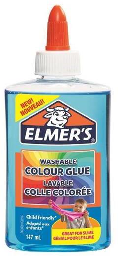 Elmer's Colla Liquida Colore BLU TRANSLUCIDO. Flacone da 147 ml - 2