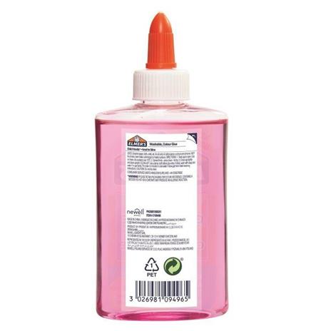 Elmer's Colla Liquida Colore ROSA TRANSLUCIDO. Flacone da 147 ml - 4