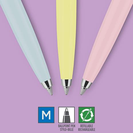 Penna a sfera Parker Jotter M Colori Assortiti - Blister da 3 - 2