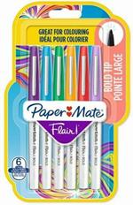 Penna Flair Nylon Bold punta fibra L 2.0. Confezione da 6