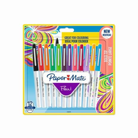 Penna Flair Nylon Bold punta fibra L 2.0. Confezione da 12 - 2