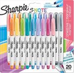 Pennarello Sharpie S-Note Creative Marker punta scalpello. Confezione da 20