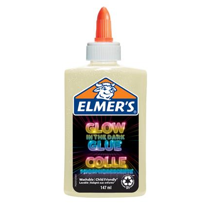 Colla liquida Glow-in-the-Dark di Elmer's,Si illumina al buio, lavabili, colore natural, Ottimo per fare lo slime