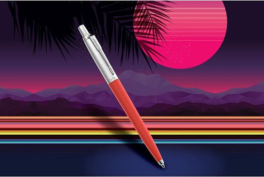 Penna Jotter 80' Retrowave - Rosso vermiglio e Viola indaco in Blister da 2 penne - 3