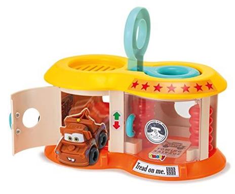 Smoby 120421 Vroom Planet Mini Garage Disney Cars 1 Veicolo Martin Incluso Giocattolo per Bambini dai 18 Mesi