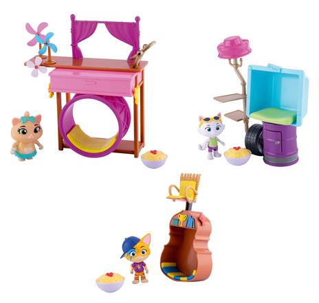 44 Gatti. Playset Deluxe Con Personaggio 8 Cm