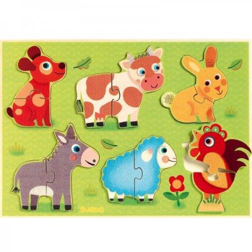 Puzzle Incastri in Legno - Coucou-cow - 2