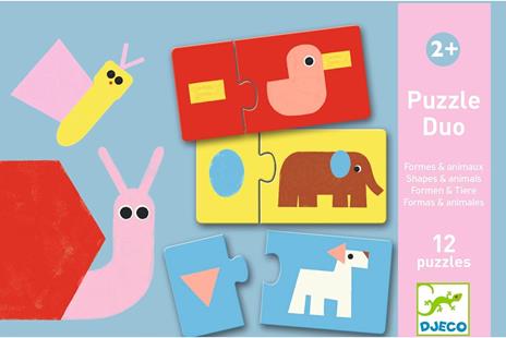 Shapes & Animals Puzzle duo-trio (DJ08256) - 2