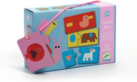 Shapes & Animals Puzzle duo-trio (DJ08256) - 3