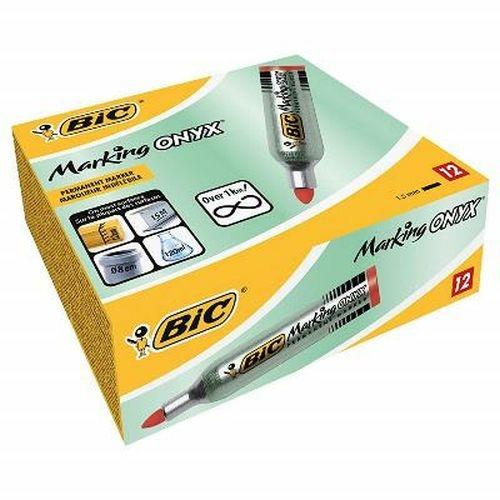 BIC Marking ONYX 1482 marcatore permanente Rosso Tipo di punta 12 pezzo(i) - 2