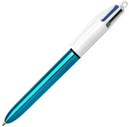 BIC 982874 penna a sfera Nero, Blu, Verde, Rosso Penna a sfera multifunzione 12 pz