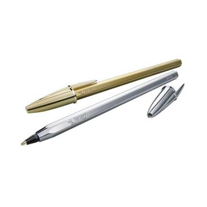 Penna a sfera Bic Cristal Special Edition Silver. Confezione 20 pezzi