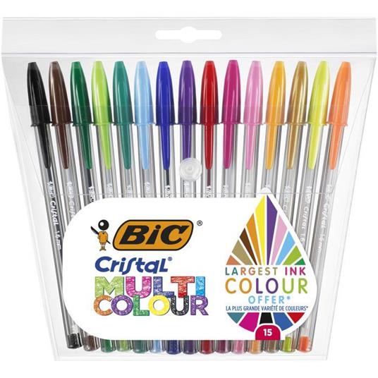 BIC Cristal Multicolour Penna a sfera 15 pezzo(i)