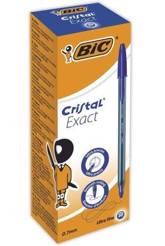 BIC Cristal Exact Blu Penna a sfera Ultra sottile 20 pezzo(i)