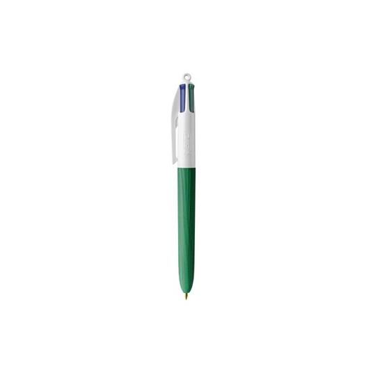 Penna Bic 4 Colori Wood Verde - Bic - Cartoleria e scuola | IBS