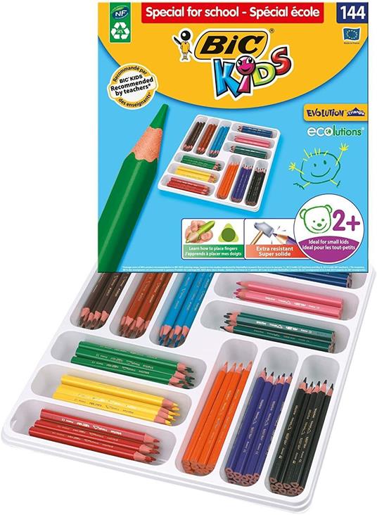 BIC 887831 pastello colorato Colori assortiti 144 pz