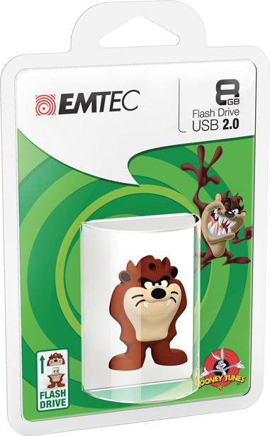 EMTEC USB KEY 8GB LOONEY TUNES TAZ 3D CHIAVETTE - MEMORIE