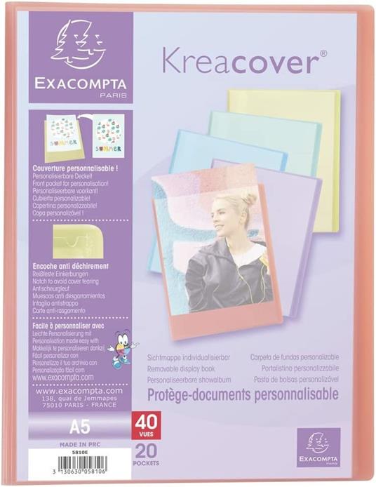 Portalistino A5 20 buste KREACOVER PASTEL - 2