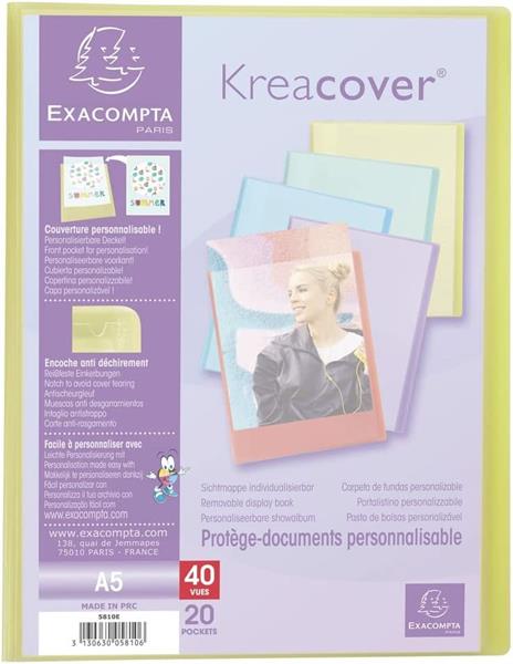 Portalistino A5 20 buste KREACOVER PASTEL - 3