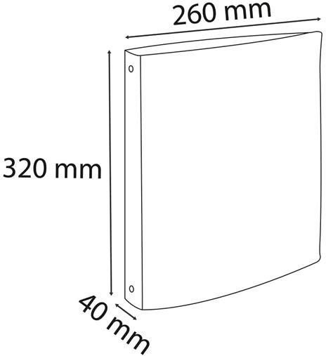 Quaderno ad anelli A4 Exacompta in PPL Foderato Opaco 4 anelli Verde - 3cm - 2