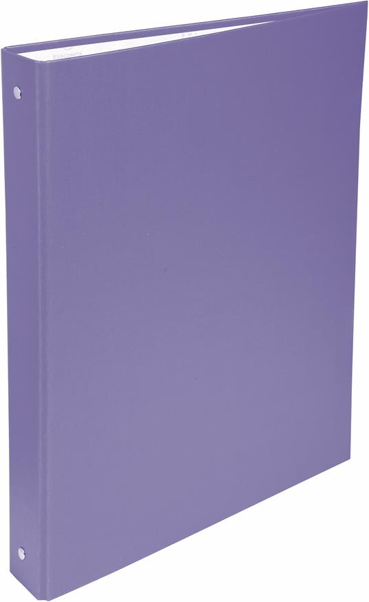 Quaderno ad anelli A4 Exacompta in PPL Foderato Opaco 4 anelli Viola - 3cm  - Exacompta - Cartoleria e scuola