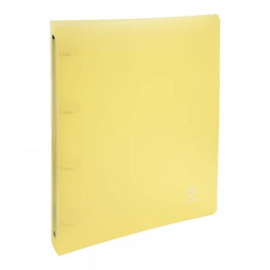 Quaderno Exacompta 4 Anelli A4 Maxi In Pp 30 Mm Chrom Pastel Giallo