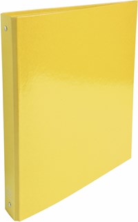 Quaderno ad anelli A4 Exacompta Iderama Foderato Lucido 4 anelli Giallo -  3cm - Exacompta - Cartoleria e scuola